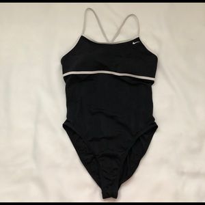 Nike One Piece Swimsuit Black Size 14